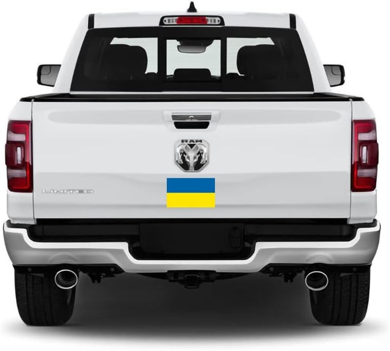 IGNIXIA Ukraine Flag Sticker 3x5 Inches (Pack of 10) Ukrainian Flag Decals for Car Waterproof Ukraine Decals Bumper Stickers - Image 3
